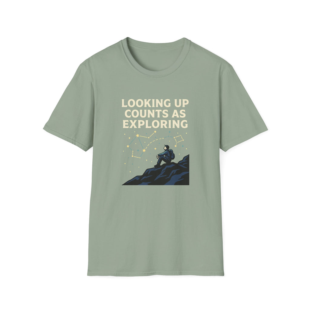 Looking Up Counts As Exploring T-Shirt
