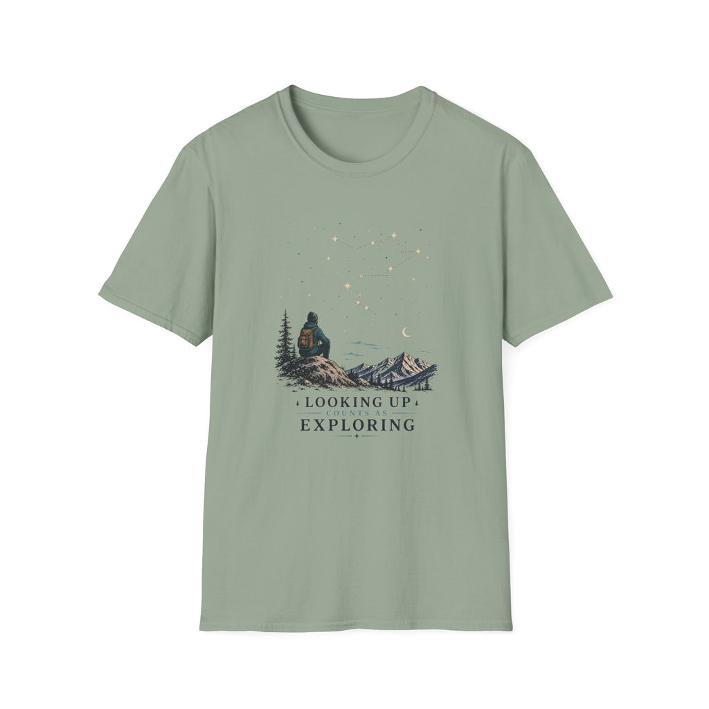 Looking Up Counts As Exploring T-Shirt